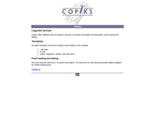Tablet Screenshot of language.copiks.com