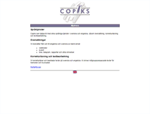 Tablet Screenshot of language.copiks.se